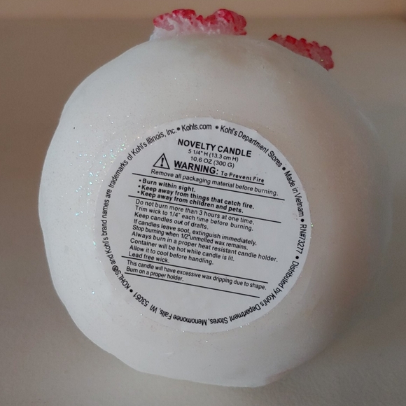 Snowman Novelty Candle - Picture 3 of 3